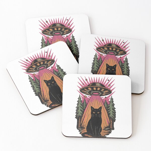 Item preview, Black Cat UFO Alien Abduction    designed and sold by Gbriel3.
