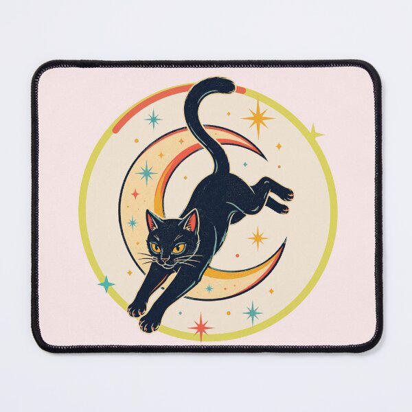 Item preview, Midnight Zoomies — Black Cat Moon designed and sold by Miauau Studio.