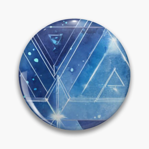 Item preview, Celestial Blue Geometric Triangles Starfield Sacred Geometry designed and sold by Sheoutthere.