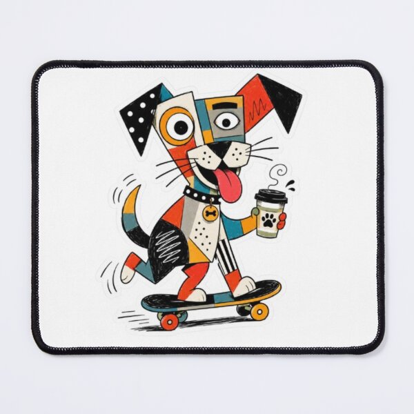Item preview, Abstract Skateboarding Dog Coffee designed and sold by Snurly.