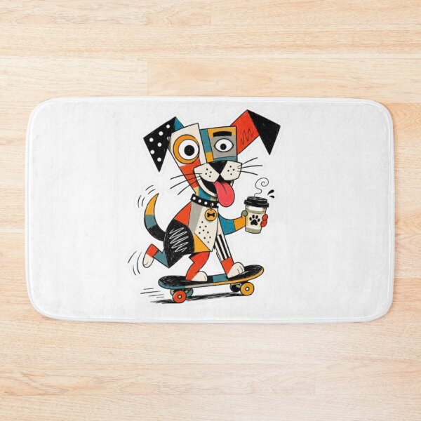 Item preview, Abstract Skateboarding Dog Coffee designed and sold by Snurly.