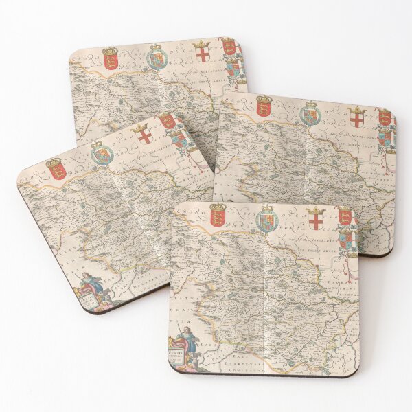 Item preview, Historic Map of the West Riding of Yorkshire 1667 designed and sold by OnHeathAndMoor.