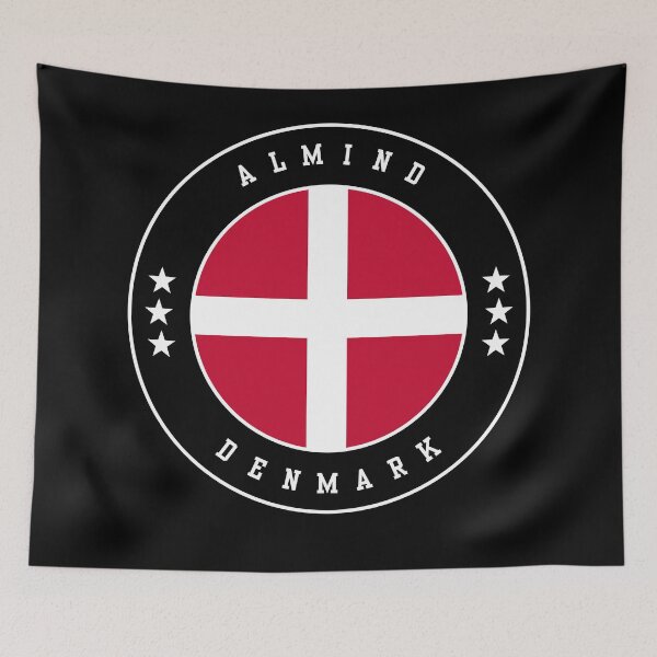 Item preview, Almind Denmark Flag Emblem Badge designed and sold by jeshands.