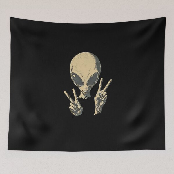 Item preview, Vintage Alien Peace Sign designed and sold by Gbriel3.