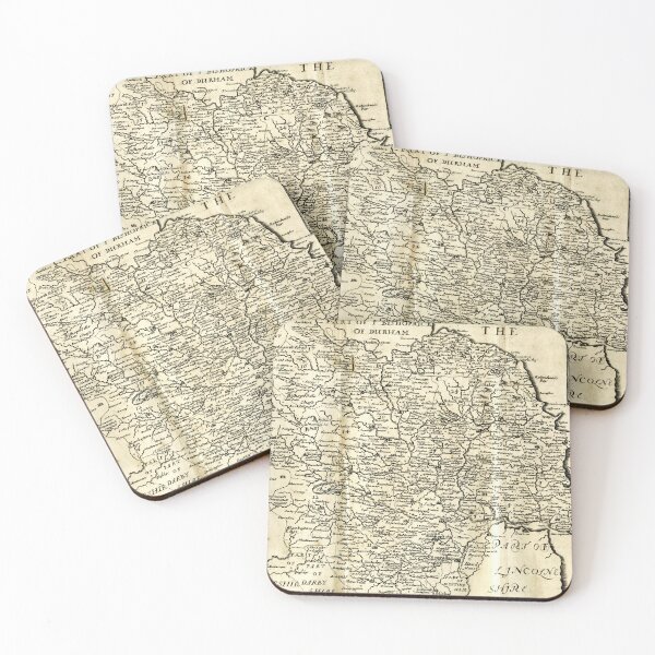 Item preview, Mapa antiguo de Yorkshire, grabado de 1670, historia inglesa. designed and sold by OnHeathAndMoor.
