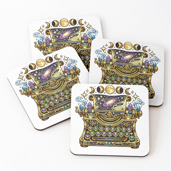 Item preview, Cosmic Zodiac Typewriter | Astrology Writer | Vintage Horoscope Fantasy designed and sold by irfanshikh.