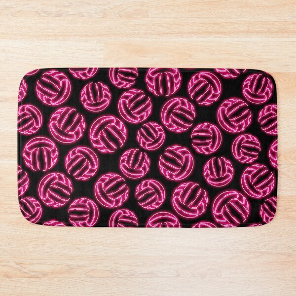 Item preview, Pink neon glow line art sketch volleyballs designed and sold by katzdzynes.