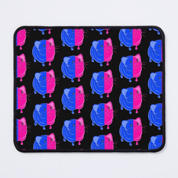 Item preview, Elephant Shrew Splint Pink And Blue with black background designed and sold by missmann.