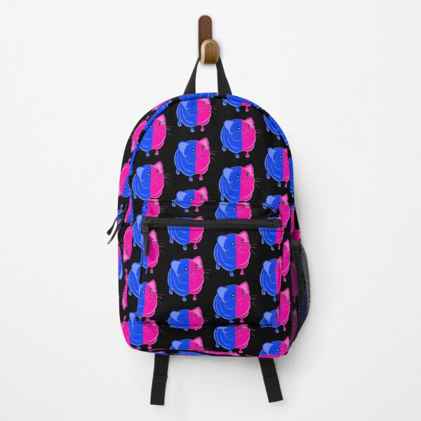Item preview, Elephant Shrew Splint Pink And Blue with black background designed and sold by missmann.