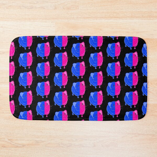 Item preview, Elephant Shrew Splint Pink And Blue with black background  designed and sold by missmann.