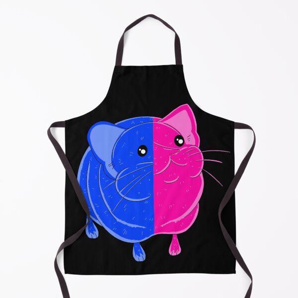 Item preview, Elephant Shrew Splint Pink And Blue with black background designed and sold by missmann.