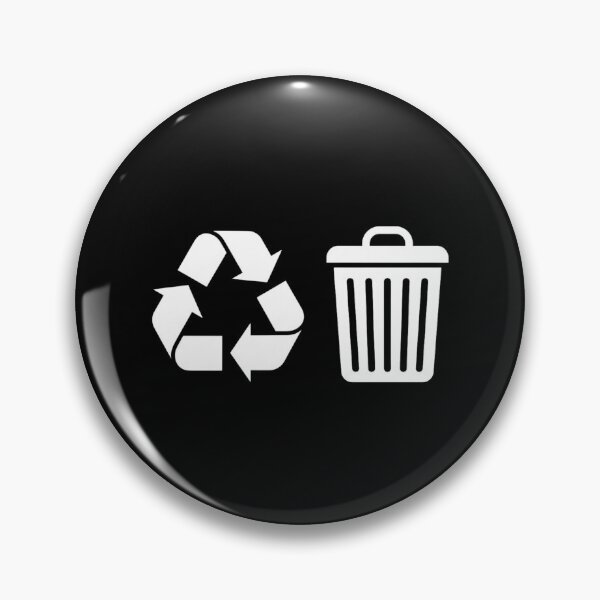Item preview, Recycle Symbol and Trash Can Eco Friendly Minimalist Vector designed and sold by raedattia.