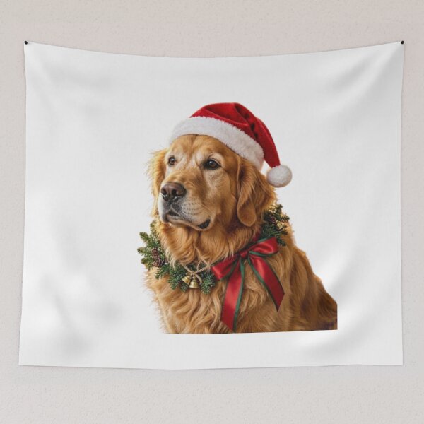 Item preview, Golden Retriever Christmas designed and sold by TodeNina.