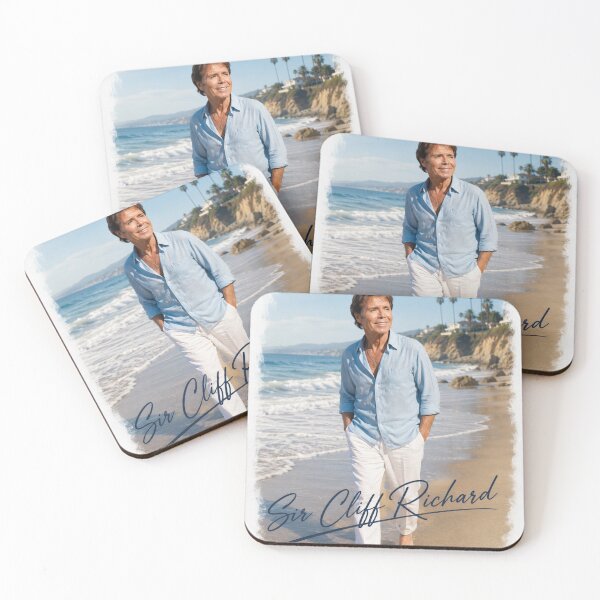 Item preview, Sir Cliff Richard taking a stroll down a sunny beach designed and sold by Legendary-Icons.