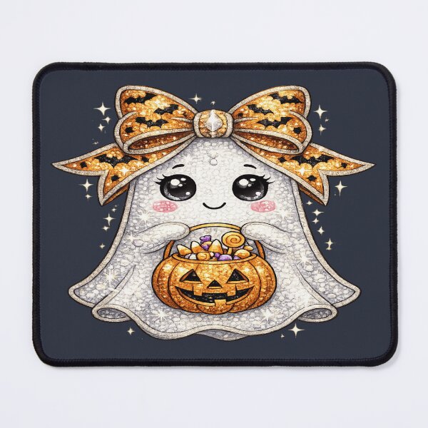 Item preview, Cute Halloween Ghost for Bow Lovers designed and sold by POD DYNASTY | Original Print On Demand T-Shirt Graphics.