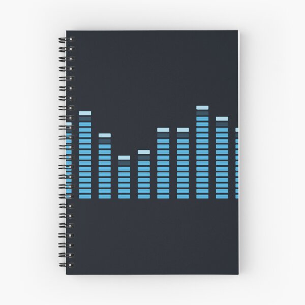 Item preview, Audio Graphic Equalizer Sound Spectrum Blue Digital Wave Music Art designed and sold by KiwiRider.