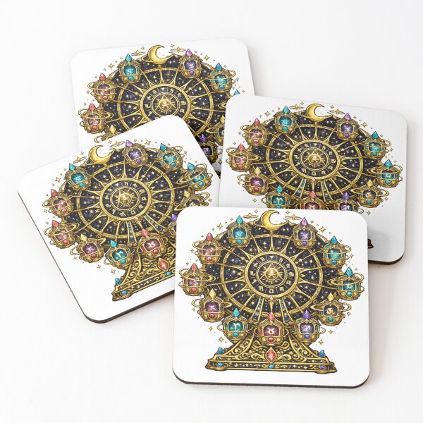 Item preview, Celestial Zodiac Ferris Wheel | Cosmic Astrology Fantasy  designed and sold by irfanshikh.