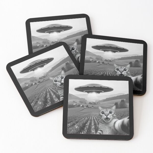 Item preview, Funny Cat selfie - UFO Alien  designed and sold by Gbriel3.