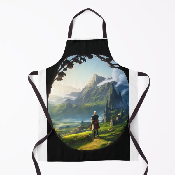 Item preview, Fantasy - Medieval Fantasy Landscape, Contemplative and Grand Scene designed and sold by AnimeShin.