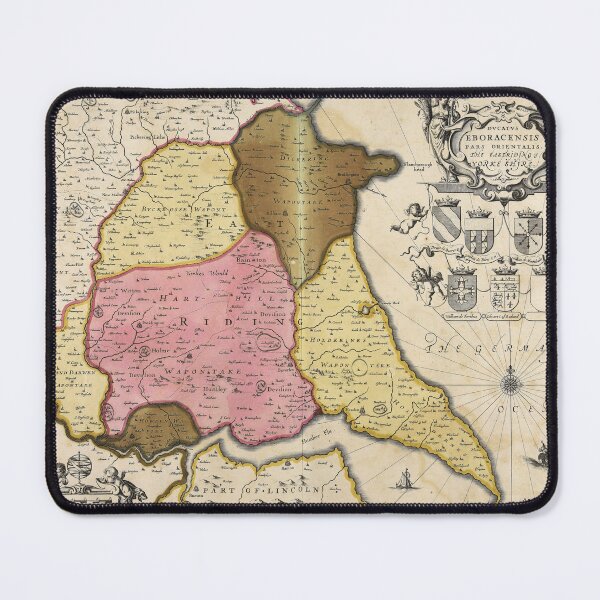 Item preview, Historic 1700 Map of the East Riding of Yorkshire designed and sold by OnHeathAndMoor.