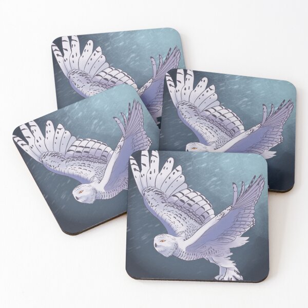 Item preview, Snowy Owl in Flight designed and sold by Black-OniOns.