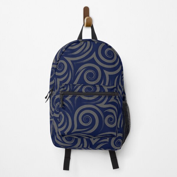 Item preview, Midnight Blue Tribal Swirl Wave Pattern designed and sold by ​Jyoti Digital Artist.