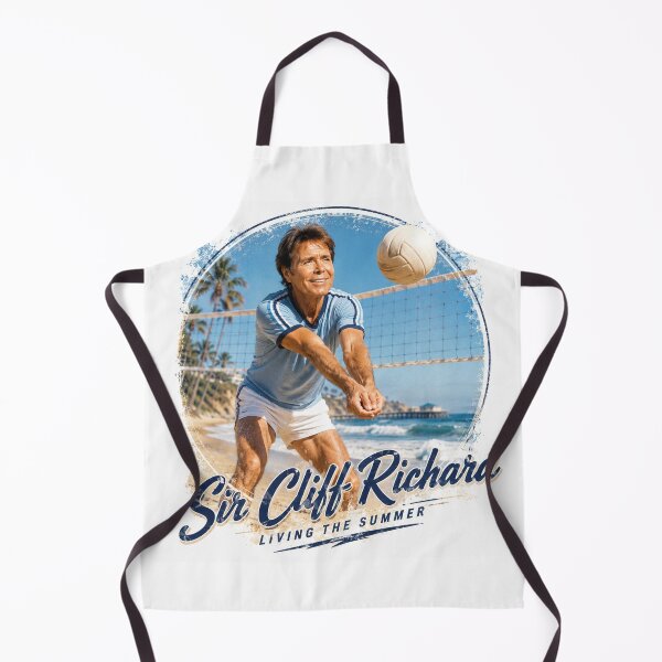 Item preview, He's fit, he's agile....Sir Cliff Richard on the beach playing volleyball designed and sold by Legendary-Icons.