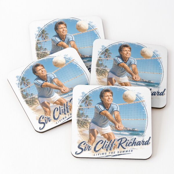 Item preview, He's fit, he's agile....Sir Cliff Richard on the beach playing volleyball designed and sold by Legendary-Icons.