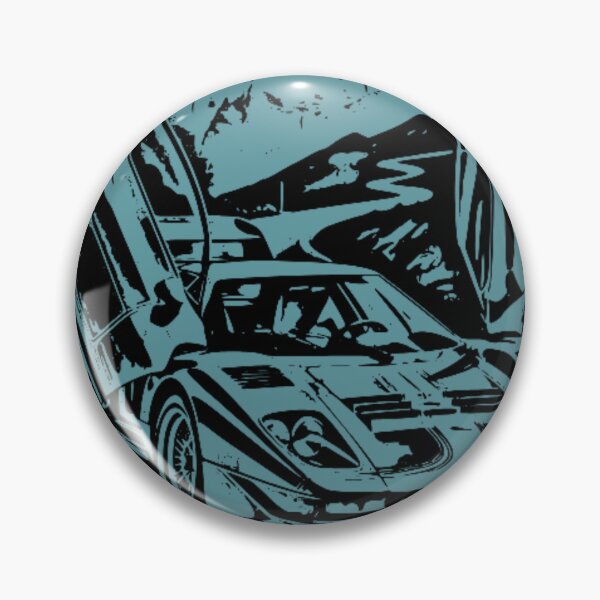 Item preview, Black and White Supercar Butterfly Doors Mountain Pass Art designed and sold by Nexus Space.