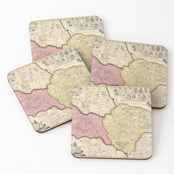 Item preview, Historic 1700 Map of North Yorkshire designed and sold by OnHeathAndMoor.