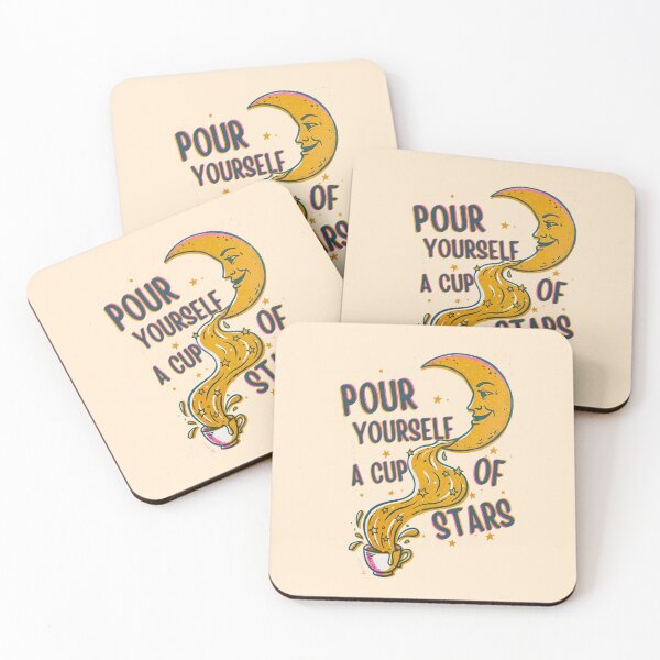 Item preview, Pour Yourself a Cup of Stars Cozy Art vintage Celestial Illustration designed and sold by DailyVines.