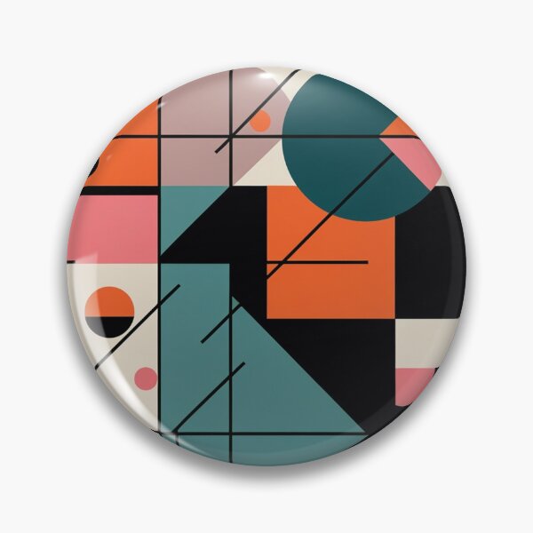 Item preview, Abstract Bauhaus Geometry Design | Modern Color Block Artwork | Minimalist Geometric Illustration designed and sold by semenol.