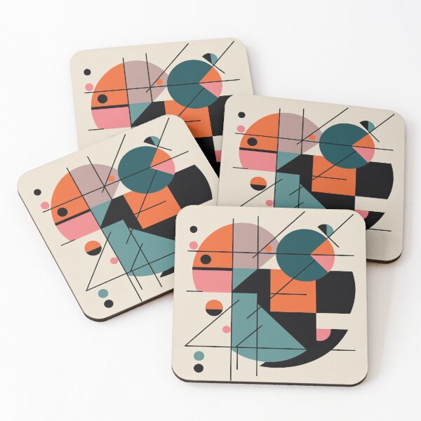 Item preview, Abstract Bauhaus Geometry Design | Modern Color Block Artwork | Minimalist Geometric Illustration designed and sold by semenol.