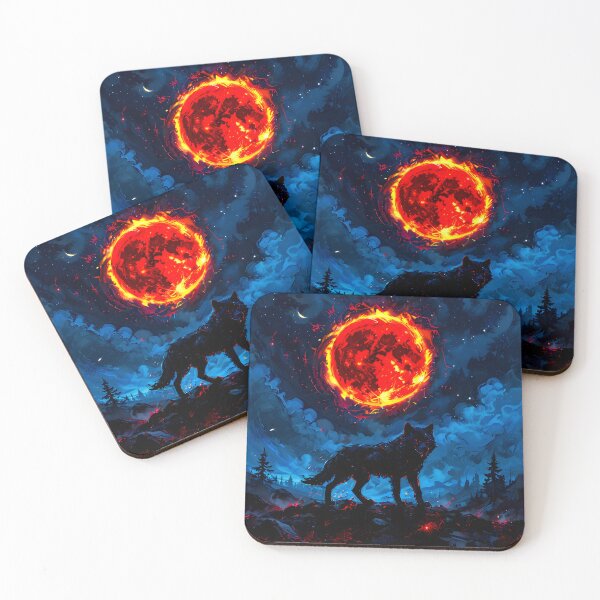 Item preview, Blood Moon Eclipse Silhouette - Celestial Night Sk designed and sold by nuwanari.