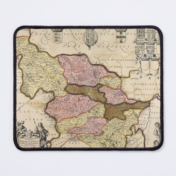 Item preview, Historic 1700 Map of the West Riding of Yorkshire designed and sold by OnHeathAndMoor.