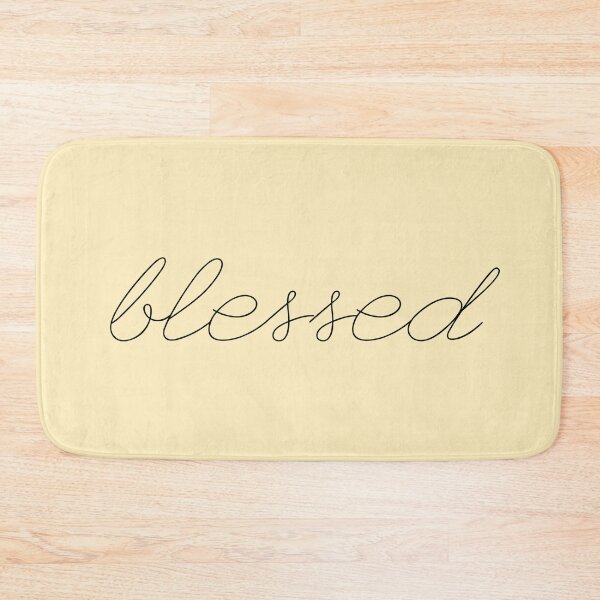 Item preview, blessed - thin handwriting cursive quote designed and sold by mgro-art.