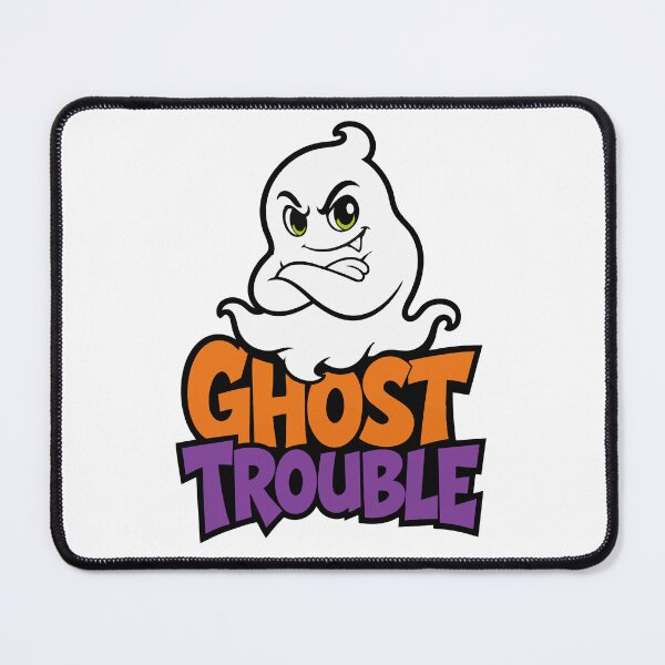 Item preview, Ghost Trouble Funny Halloween Ghost Mascot Graphic designed and sold by wizooo411.