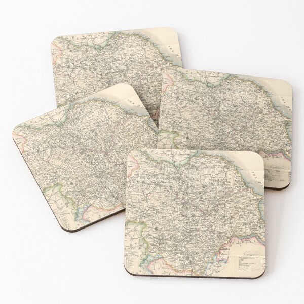 Item preview, Historic Map of Yorkshire 1842 designed and sold by OnHeathAndMoor.