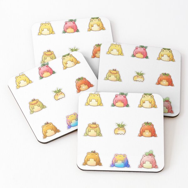 Item preview, Cute Chubby Frog Fruit Characters designed and sold by yanderedev.