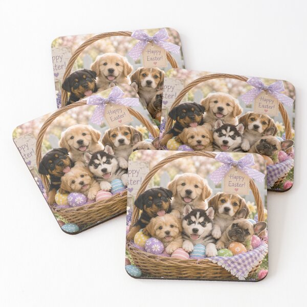 Item preview, Hoppy Easter, Little Pups designed and sold by Stubblejumper Artworks.