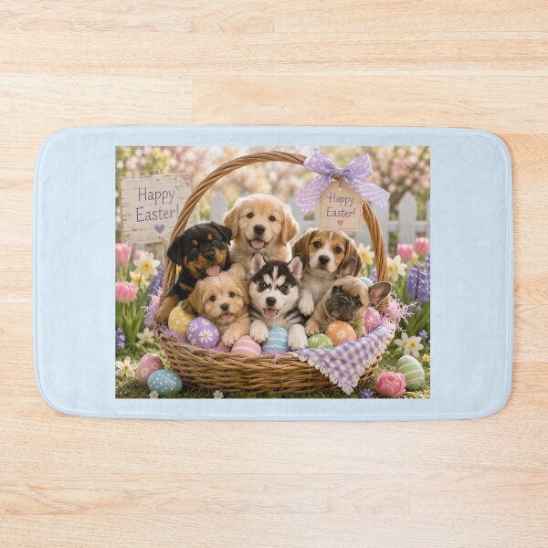 Item preview, Hoppy Easter, Little Pups designed and sold by Stubblejumper Artworks.