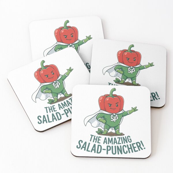 Item preview, The Amazing Salad Puncher Superhero Bell Pepper Veggie Lover designed and sold by Amir Faysal.