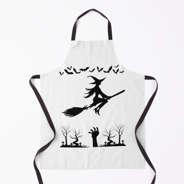 Item preview, Halloween Witch Silhouette – Spooky Graveyard & Bats Artwork designed and sold by EdgeSphere.