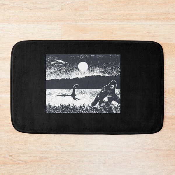 Item preview, Bigfoot and Loch Ness Monster & Alien Vintage Art designed and sold by Gbriel3.