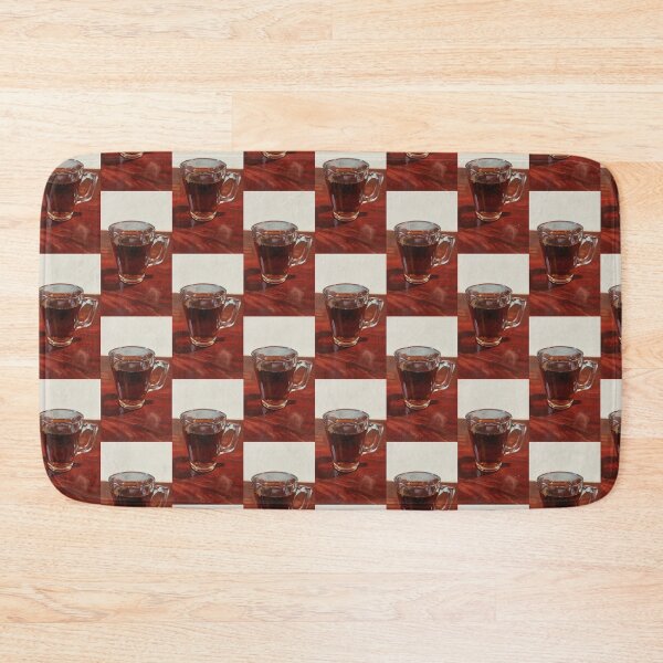 Item preview, Clear Glass Mug with Tea Oil Painting Art Print designed and sold by KaleChub.