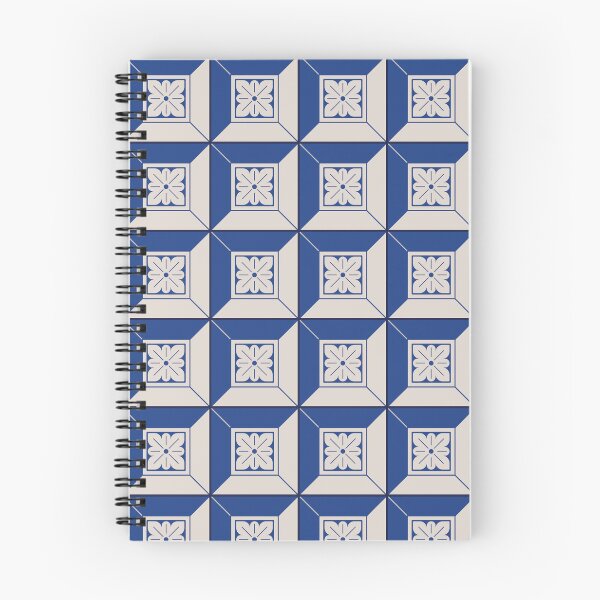 Item preview, Azulejo azul geométrico minimalista designed and sold by TempestStudio.