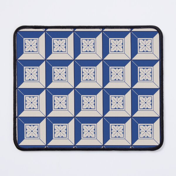 Item preview, Minimalist Geometric Blue Tile designed and sold by TempestStudio.