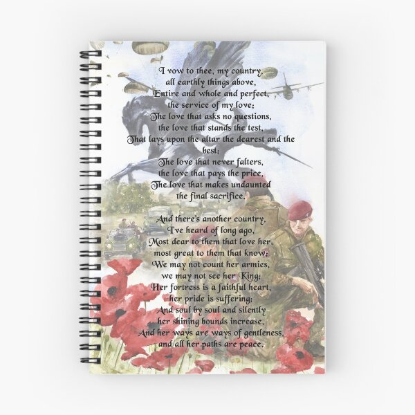 Item preview, Parachute Regiment I Vow to Thee My Country designed and sold by OnHeathAndMoor.