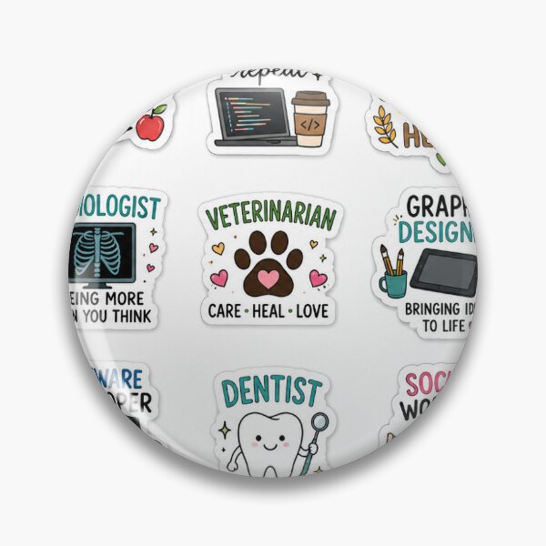 Item preview, Profession stickers designed and sold by Miming.