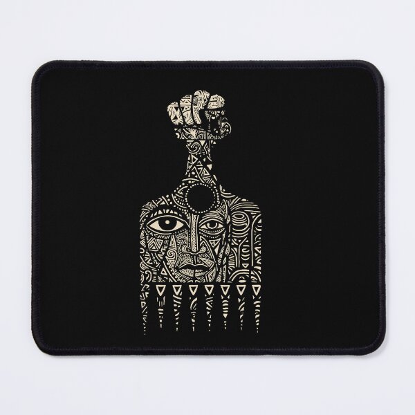 Item preview, Guardian Pick – Tribal Mask, Sacred Pick & Geometric Illustration designed and sold by twosoulsinc.